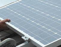 Aligning PV panels for fitting